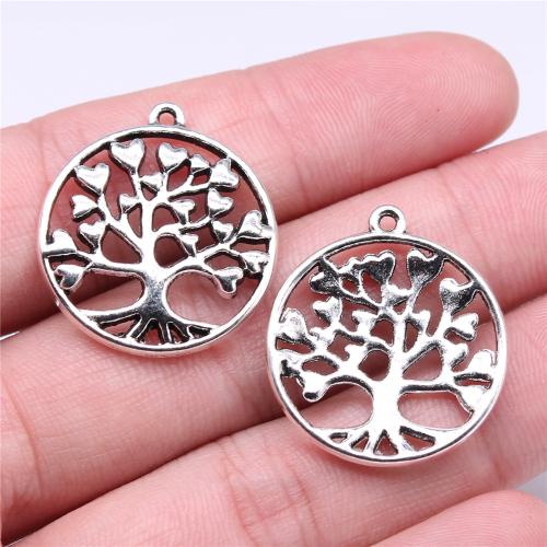 Tibetan Style Pendants, Tree, antique silver color plated, DIY, 27x25mm, Sold By PC