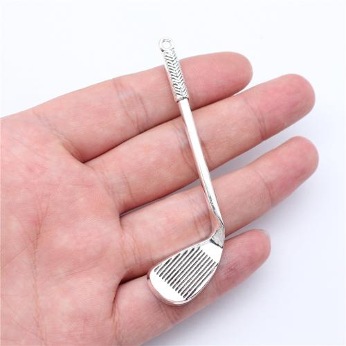 Zinc Alloy Pendants Golf Club plated DIY Sold By PC
