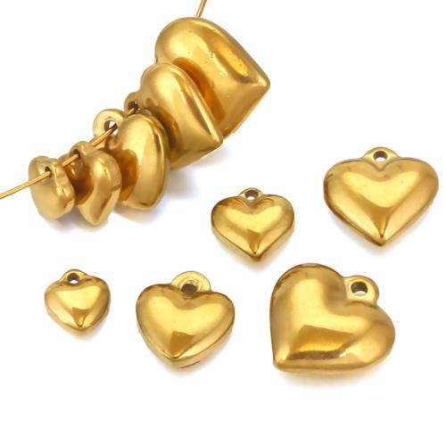 Stainless Steel Heart Pendants, 304 Stainless Steel, machine polished, fashion jewelry & DIY & Unisex & different size for choice, more colors for choice, Sold By PC