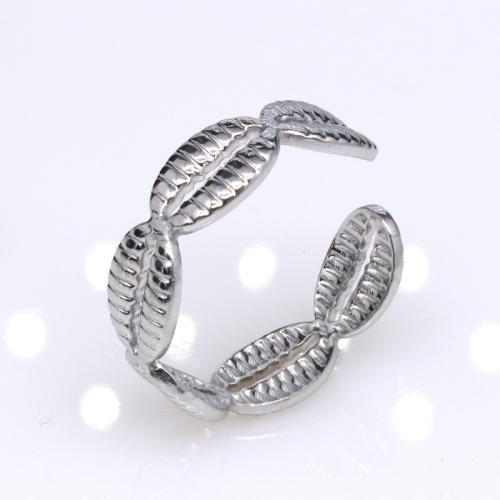 Titanium Steel Cuff Finger Ring, Vacuum Ion Plating, Unisex & different styles for choice, US Ring Size:6-9, Sold By PC