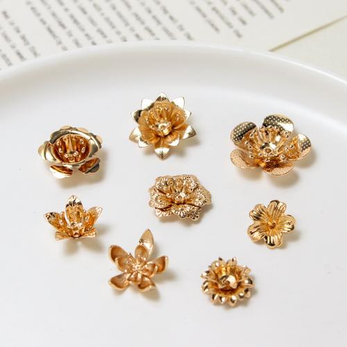 Brass Bead Cap, high quality plated, DIY & different styles for choice, golden, 10PCs/Bag, Sold By Bag