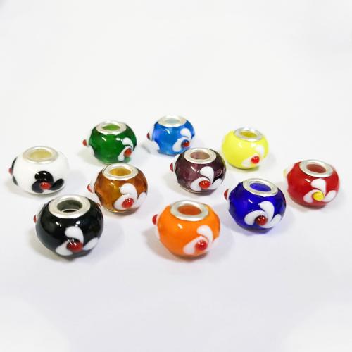 Lampwork European Beads, stoving varnish, DIY, more colors for choice, 10mm, 100PCs/Bag, Sold By Bag