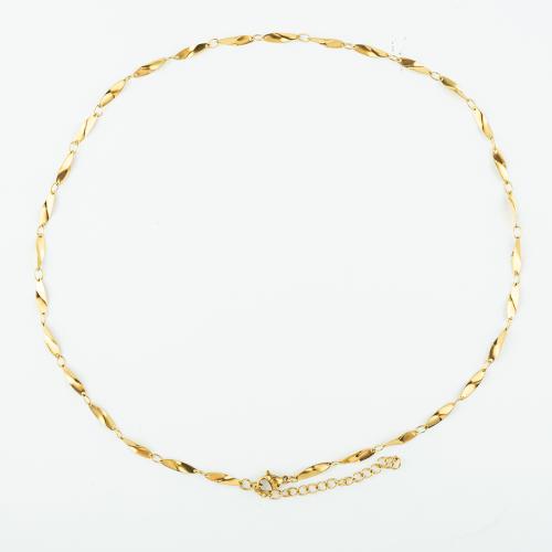 Corrente de colar, Aço inoxidável 304, joias de moda & para mulher, Mais cores pare escolha, vendido para Aprox 50 cm Strand