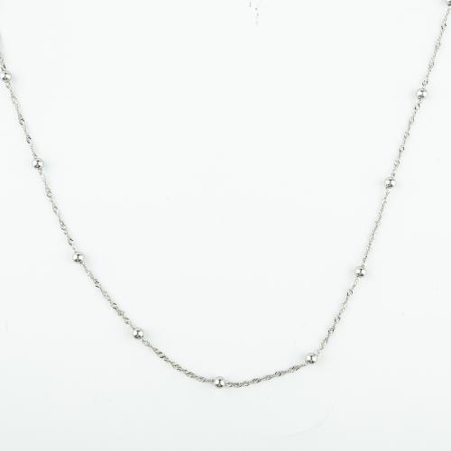 Stainless Steel Chain Necklace, 304 Stainless Steel, fashion jewelry & for woman, more colors for choice, Sold Per Approx 74 cm Strand