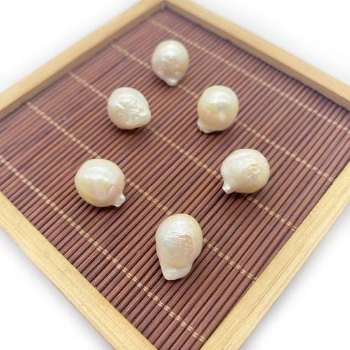 Perles nacres baroques de culture d'eau douce , perle d'eau douce cultivée, DIY, blanc, about:12-13mm, Vendu par PC