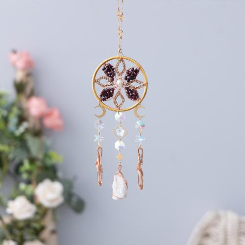 Fashion Dream Catcher Iron with Smoky Quartz & Brass handmade for home and office mixed colors nickel lead & cadmium free Sold By PC