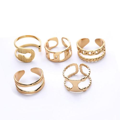 Stainless Steel Finger Ring 304 Stainless Steel Vacuum Ion Plating Adjustable & for woman inner ~20mm Sold By PC
