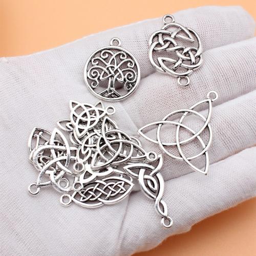 Tibetan Style Connector, antique silver color plated, DIY & 1/1 loop, 12PC/Bag, Sold By Bag