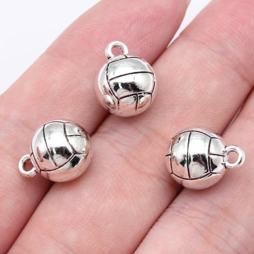 Tibetan Style Pendants, Volleyball, antique silver color plated, DIY, Sold By PC