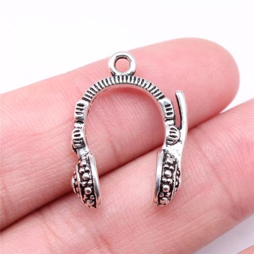 Tibetan Style Pendants, antique silver color plated, DIY, 25x18mm, Sold By PC