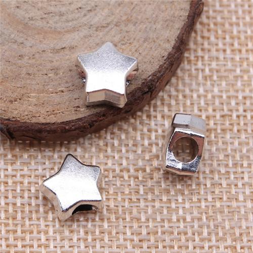 Zinc Alloy Jewelry Beads Star plated DIY Sold By PC