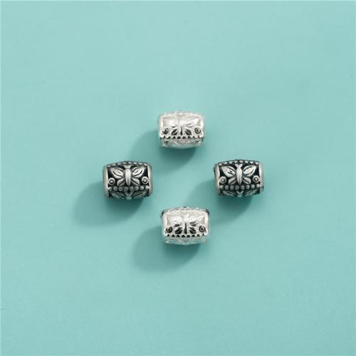 Gioielli Spacer Beads, 925 sterline d'argento, Secchio, DIY & cavo, nessuno, 6.20x8mm, Foro:Appross. 3.4mm, Venduto da PC