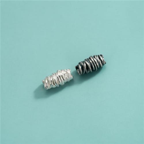 Gioielli Spacer Beads, 925 sterline d'argento, DIY, nessuno, 5.90x12.20mm, Foro:Appross. 2.6mm, Venduto da PC