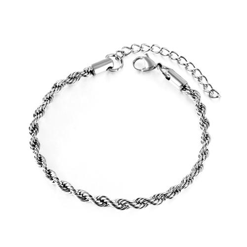 Stainless Steel Jewelry Bracelet, 304 Stainless Steel, fashion jewelry & different size for choice & for woman, more colors for choice, Sold By PC