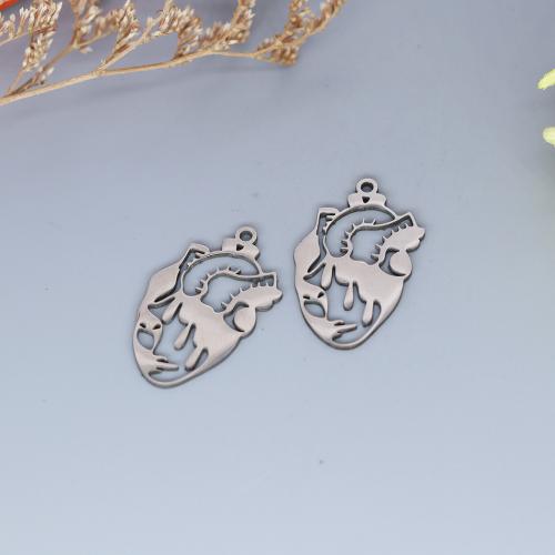 Stainless Steel Pendants, 304 Stainless Steel, DIY & hollow, more colors for choice, 26.50x17mm, Sold By PC