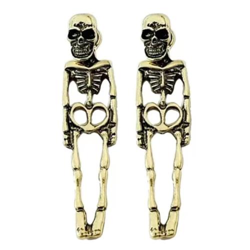Zinc Alloy Stud Earring Halloween Design & fashion jewelry & for woman & hollow Sold By Pair