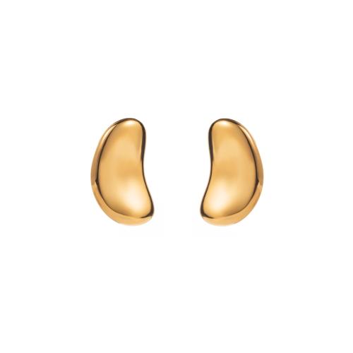 Boucle d'oreille de gaujon en acier inoxydable, Acier inoxydable 304, bijoux de mode & pour femme, plus de couleurs à choisir, 16x16mm, Vendu par paire