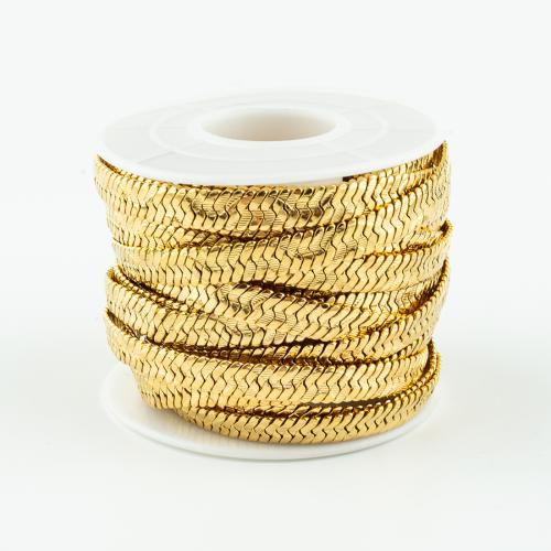 Nehrđajući čelik nakit lanac, 304 nehrđajućeg čelika, možete DIY, više boja za izbor, 5m/spool, Prodano By spool