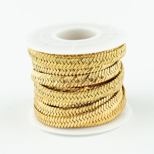 Acier inoxydable chaîne de bijoux, Acier inoxydable 304, DIY, plus de couleurs à choisir, 5m/bobine, Vendu par bobine