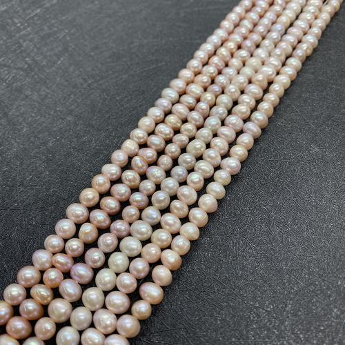 Naturel d'eau douce perles, perle d'eau douce cultivée, Légèrement rond, DIY & normes différentes pour le choix, plus de couleurs à choisir, Vendu par Environ 38 cm brin