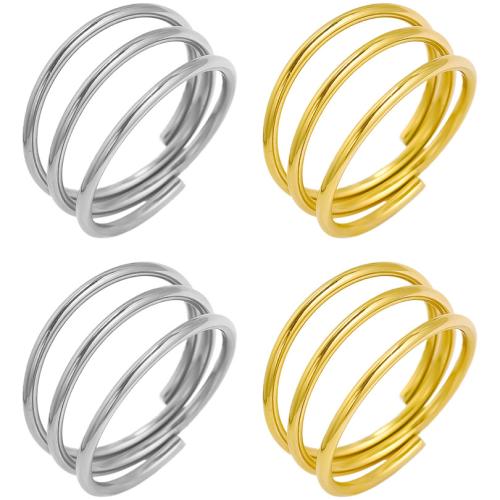 Stainless Steel Finger Ring, 304 Stainless Steel, plated, Adjustable & for woman, more colors for choice, Sold By PC
