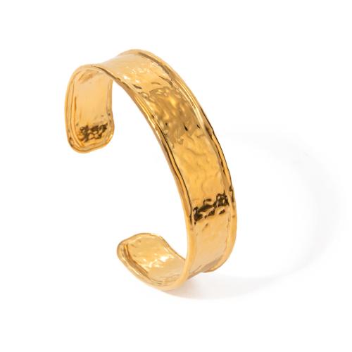 Bracelet en acier inoxydable, Acier inoxydable 304, Placage de couleur d'or, bijoux de mode, doré, Vendu par PC