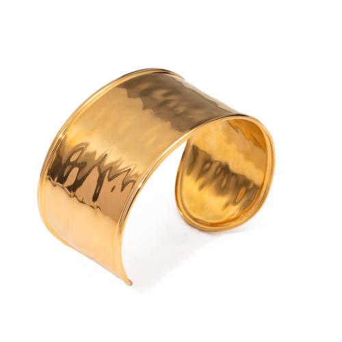 Stainless Steel Bangle, 304 Stainless Steel, gold color plated, fashion jewelry, golden, Sold By PC