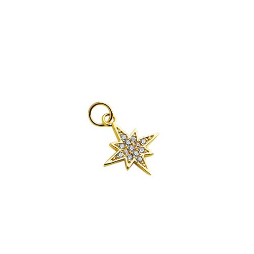 Cubic Zirconia Micro Pave Brass Pendant plated DIY & micro pave cubic zirconia Sold By PC