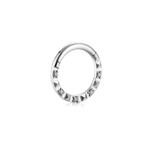 Nerezová ocel Nose Piercing šperky, Nerezová ocel 316, multifunkční & unisex & různé styly pro výběr & micro vydláždit kubické zirkony, Původní barva, 1.20x8mm, Prodáno By PC
