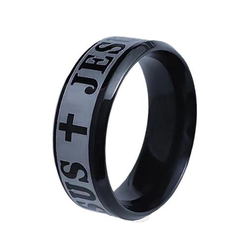 Titanium Steel Finger Ring, plated, Unisex & different size for choice, more colors for choice, 5PCs/Lot, Sold By Lot