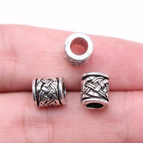 Tibetan Style Jewelry Beads, antique silver color plated, DIY, 9x8x8mm, Sold By PC