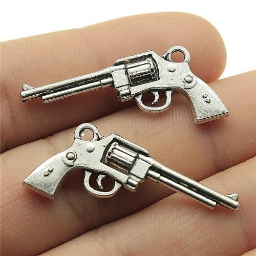 Tibetan Style Pendants, Gun, plated, DIY, more colors for choice, Sold By PC