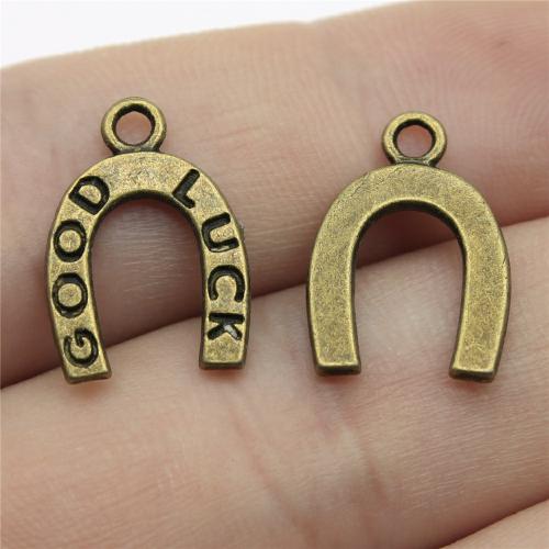 Zinc Alloy Pendants Horseshoes plated DIY Sold By PC