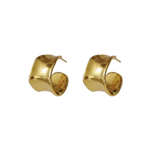 Brass Stud Earring, fashion jewelry & for woman, more colors for choice, 18x12mm, Sold By Pair