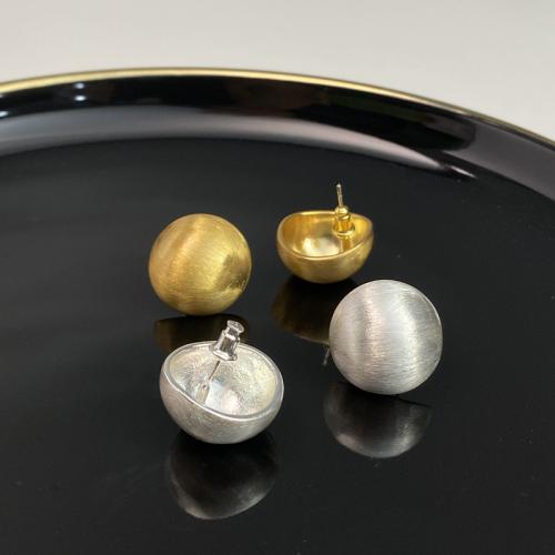 Brass Stud Earring, fashion jewelry & for woman, more colors for choice, 18x18mm, Sold By Pair
