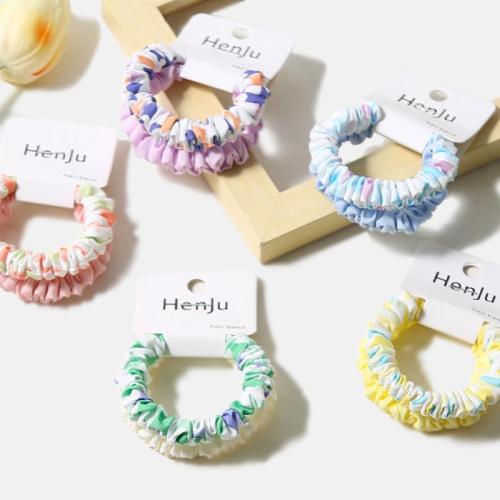 Hair Scrunchies, Cloth, with Rubber Band, for woman, more colors for choice, Sold By PC