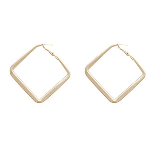 Tibetan Style Drop Earrings, fashion jewelry & for woman & matte, golden, 45x45mm, Sold By Pair