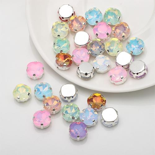 Jewelry Accessories, Glass, DIY, more colors for choice, 11x11mm, 10PCs/Bag, Sold By Bag