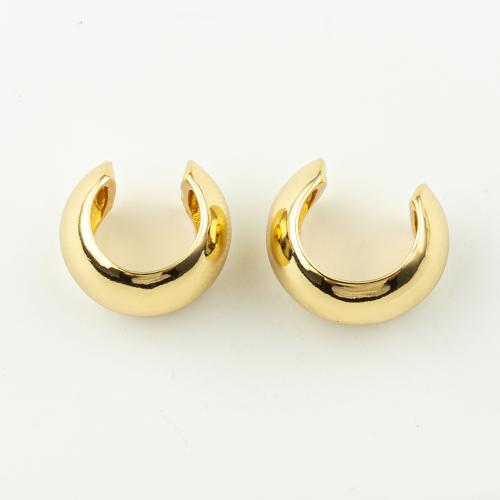 Fashion Earring Cuff and Wraps, Brass, fashion jewelry & for woman, golden, 17x15mm, 50Pairs/Lot, Sold By Lot