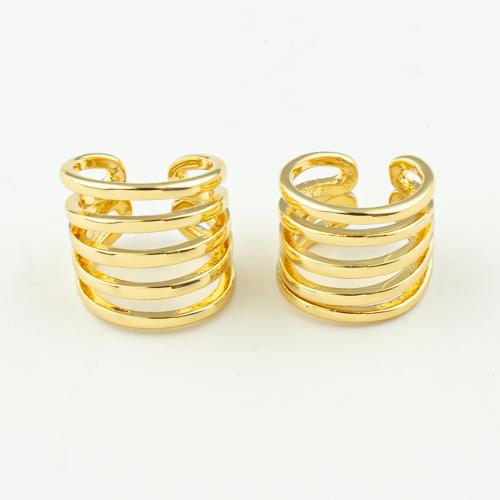 Fashion Earring Cuff and Wraps, Brass, fashion jewelry & for woman, golden, 12x12x11mm, 50Pairs/Lot, Sold By Lot