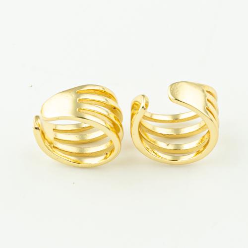 Fashion Earring Cuff and Wraps, Brass, fashion jewelry & for woman, golden, 12x12x8mm, 50Pairs/Lot, Sold By Lot