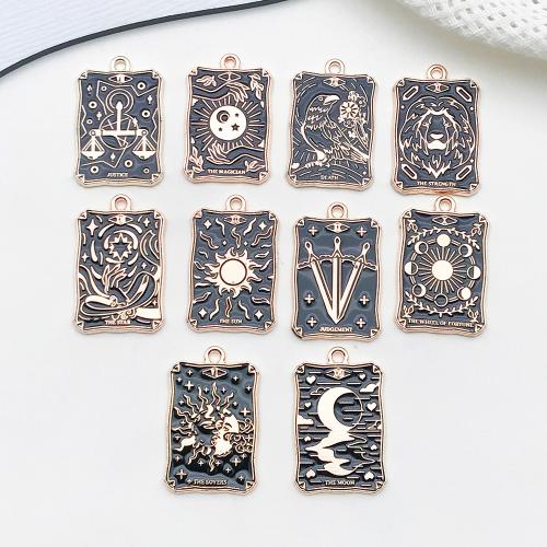 Tibetan Style Enamel Pendants, DIY & different designs for choice, 18x28mm, Sold By PC