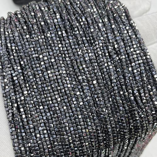 Gemstone Jewelry Beads, Terahertz Stone, DIY, black, aboutuff1a2.5mm, Sold Per Approx 38 cm Strand