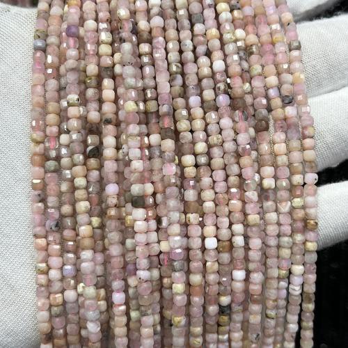 Perline gioielli gemme, rosa opale, DIY, colori misti, 3mm, Venduto per Appross. 38 cm filo