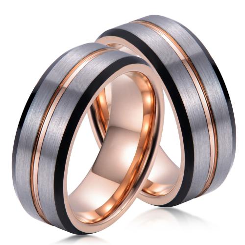 Wolfram Stahl Ring für Männer, plattiert, Modeschmuck & unisex & verschiedene Größen vorhanden, Width: 8.03mm, thickness :2.4mm, verkauft von PC