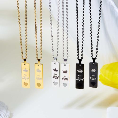 Stainless Steel Jewelry Necklace, 304 Stainless Steel, with 5cm extender chain, plated, fashion jewelry & Unisex & different styles for choice & luminated, more colors for choice, Length:Approx 50 cm, Sold By PC