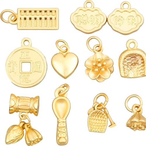Tibetan Style Pendants, plated, DIY & different styles for choice, golden, 20PCs/Bag, Sold By Bag