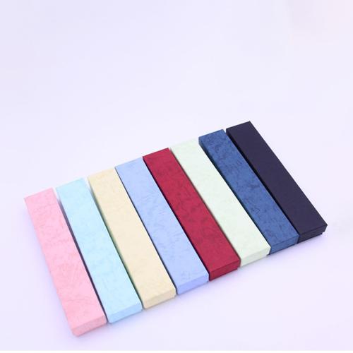 Jewelry Gift Box, Paper, with Sponge, dustproof & multifunctional, more colors for choice, 215x40x25mm, Sold By PC