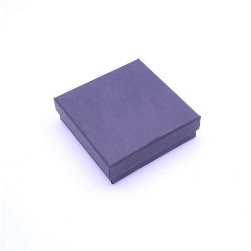 Jewelry Gift Box, Kraft, with Sponge, dustproof & multifunctional, more colors for choice, 90x90x30mm, Sold By PC