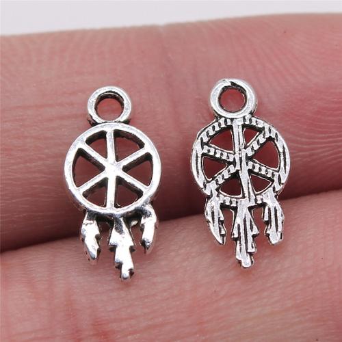 Tibetan Style Pendants, antique silver color plated, DIY, 7x15mm, Sold By PC